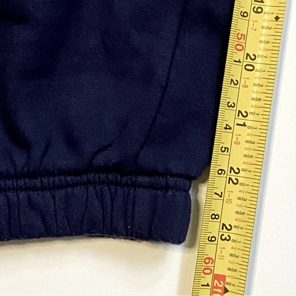 GAP Vintage Soft Knit Joggers Navy Cream Drawstring - Picture 14 of 16